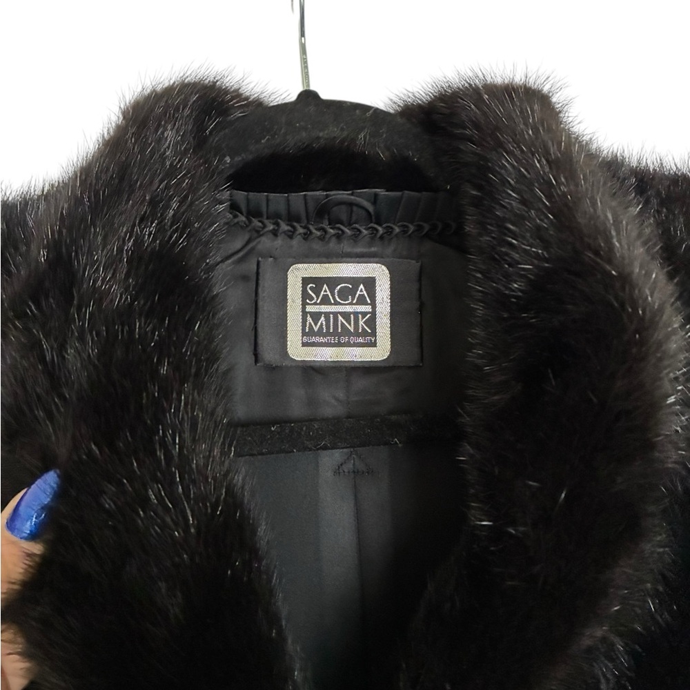 Saga Furs Dark Mink coat